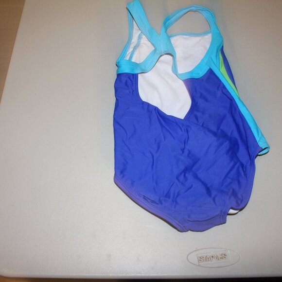 Blue 1 Pcs Speedo Swimsuit Size 10 - Picture 4 of 9